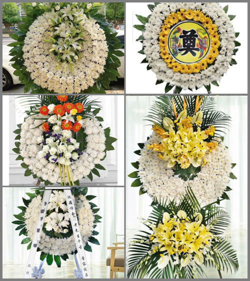 山东青岛胶州市铺集镇沙北庄村花圈速递